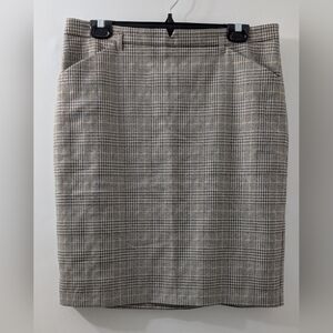 Tristan Classic Gray Plaid Women's Skirt